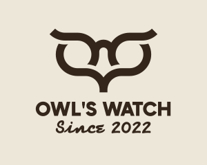 Owl Bird Eyes logo design