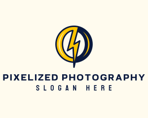 Power Voltage Letter O logo design