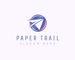 Aviation Paper Plane logo design