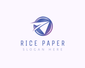 Aviation Paper Plane logo design