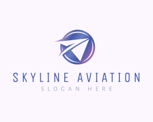 Aviation Paper Plane logo