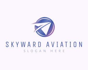 Aviation Paper Plane logo