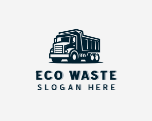 Dump Truck Waste Management logo design