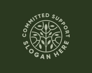 Organic Farm Tree Service  logo design