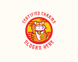 Asian Lucky Tiger logo design