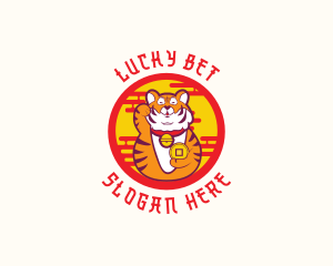 Asian Lucky Tiger logo design