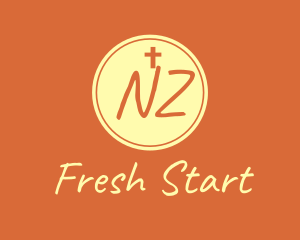 Catholic Church N & Z logo design