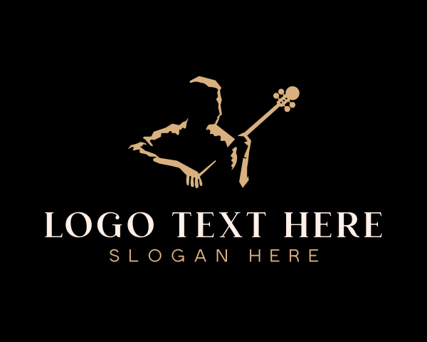 Guitarist logo example 4