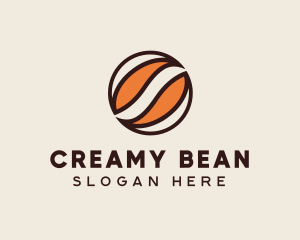 Abstract Coffee Bean logo design