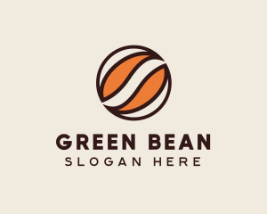 Abstract Coffee Bean logo design