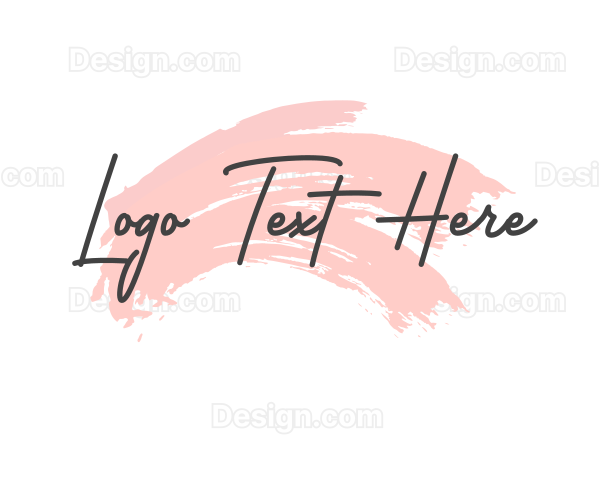 Fancy Feminine Brush Logo