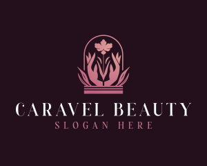 Flower Hands Beauty logo design