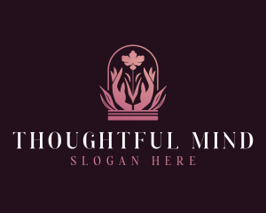 Flower Hands Beauty logo design