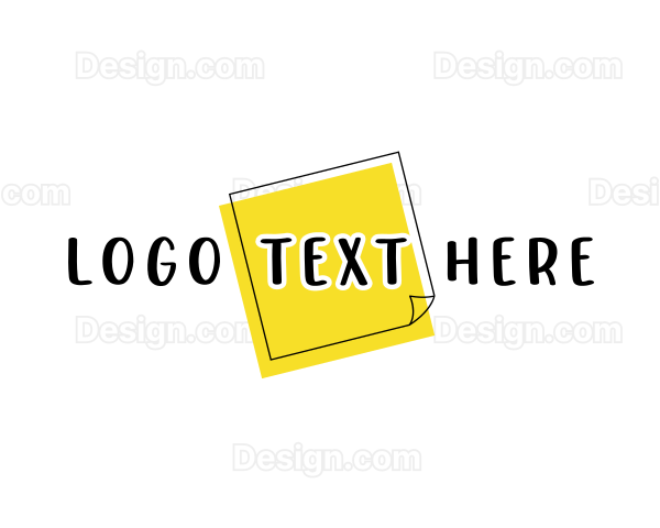 Office Memo Paper Logo