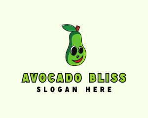 Vegetarian Avocado Fruit logo