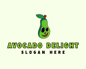 Vegetarian Avocado Fruit logo