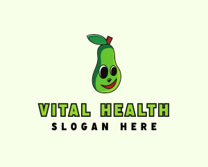 Vegetarian Avocado Fruit logo