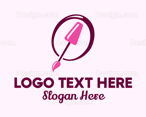 Pink Nail Polish Logo