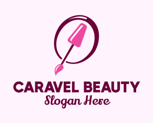 Pink Nail Polish logo design