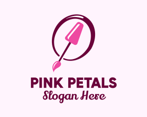 Pink Nail Polish logo design