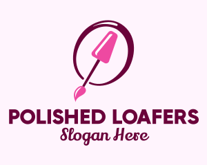 Pink Nail Polish logo design