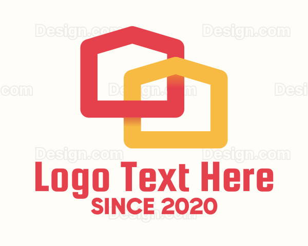 Modern Duplex House Logo