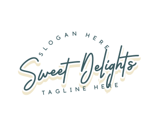 Retro Cursive Business Logo