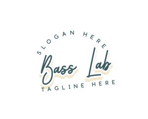 Retro Cursive Business logo design