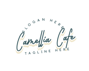 Retro Cursive Business logo design