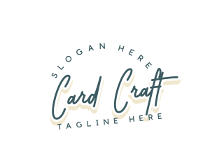 Retro Cursive Business logo design