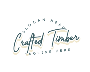 Retro Cursive Business logo design