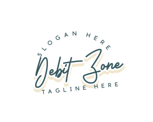 Retro Cursive Business logo design