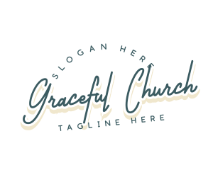 Retro Cursive Business logo