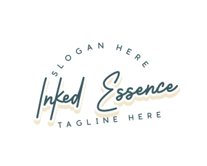 Retro Cursive Business logo design