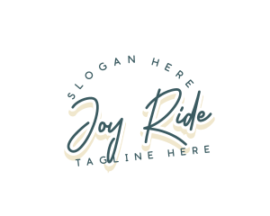 Retro Cursive Business logo design