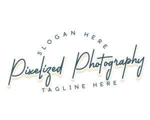 Retro Cursive Business logo design