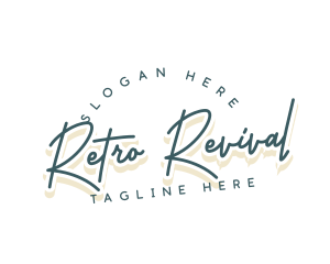 Retro Cursive Business logo