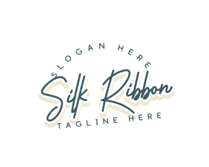 Retro Cursive Business logo design