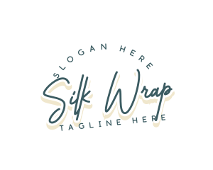 Retro Cursive Business logo design