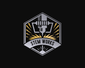 Laser Automation Engraving logo design