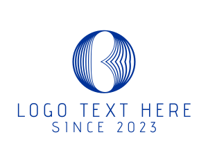 Professional Blue Letter B logo