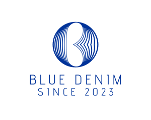 Professional Blue Letter B logo design