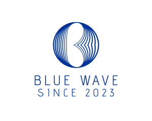 Professional Blue Letter B logo design