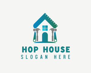 Construction House Tools logo design