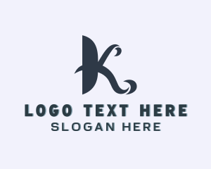 Brand Artisan Boutique Letter K logo