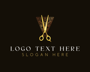 Luxury Styling Scissors Grooming logo