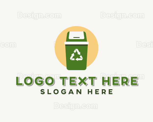 Recycling Trash Bin Logo