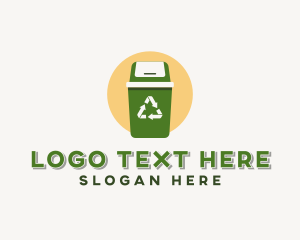 Recycling Trash Bin Logo