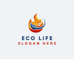 Eco Flame Energy logo design