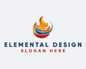 Eco Flame Energy logo design